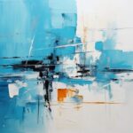 Iceland glacier oil painting